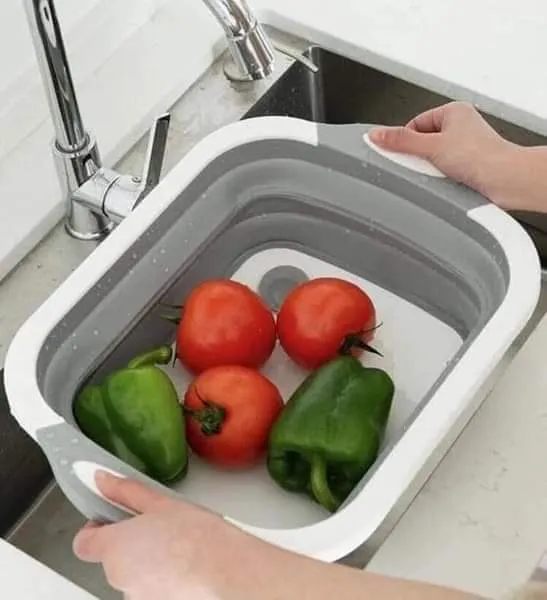 Chopping Board With Drain Basket