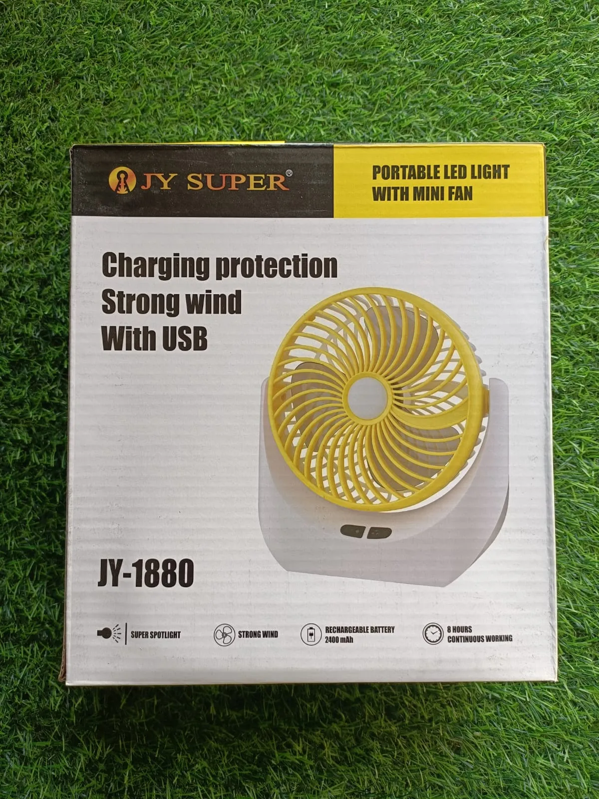 Jysuper 1880 rechargeable fan