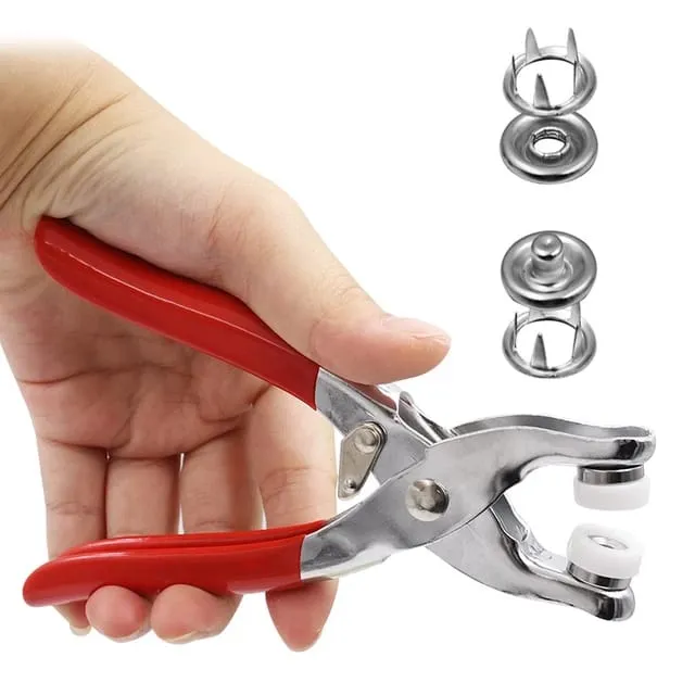Hand press snap button Piler Kit
